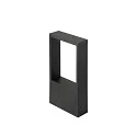 SLV outdoor floor lamp FLATT II 36 PHASE down, sea-air resistant IP65, black, lacquered dimmable