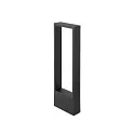 SLV Luminaria de pie para exteriores FLATT II 62 PHASE abajo, resistente al aire marino IP65, negro, barnizado regulable