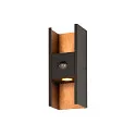 Luminaria de pared para exteriores FLATT II SENSOR PHASE Arriba-Abajo, con sensor, conmutable, resistente al aire marino IP54