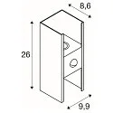 outdoor wall luminaire FLATT II SENSOR PHASE up / down, with sensor, switchable, sea-air resistant IP54, anthracite, brown