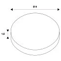 SLV reflector NUMINOS® M, copper