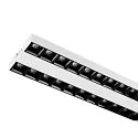 SLV 3-phase spot SIGHT EVO DOUBLE 600 ON-OFF 2-fold, square, UGR < 19, switchable, with grid IP20, black 
