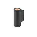 outdoor wall luminaire HELIA PRO S UP/DOWN up / down, cylindrical, DALI controllable, impact resistant IP65, anthracite
