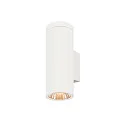 SLV outdoor wall luminaire HELIA PRO L SINGLE 1 flame, cylindrical, DALI controllable, impact resistant IP65, white