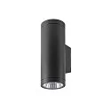 outdoor wall luminaire HELIA PRO L UP/DOWN up / down, cylindrical, DALI controllable, impact resistant IP65, anthracite
