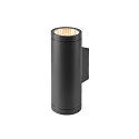 SLV Luminaria de pared para exteriores HELIA PRO L UP/DOWN Arriba-Abajo, cilíndrico, controlable por DALI