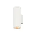 SLV outdoor wall luminaire HELIA PRO L UP/DOWN up / down, cylindrical, DALI controllable, impact resistant IP65, white