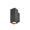 Luminaria de pared para exteriores THEO PRO S UP/DOWN pequeño, angular, controlable por DALI, resistente al aire marino IP65