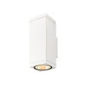 Luminaria de pared para exteriores THEO PRO L SINGLE grande, angular, controlable por DALI, resistente al aire marino IP65