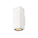 SLV Luminaria de pared para exteriores THEO PRO L UP/DOWN grande, angular, controlable por DALI, resistente al aire marino IP65