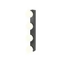 SLV mirror luminaire SUN MIRROR QUAD with switch button IP44, black, lacquered 