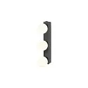 SLV Luminaria de espejo SUN MIRROR TRIPLE con botón interruptor IP44, negro, barnizado 