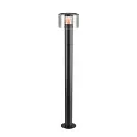SLV Luminaria de pie para exteriores TAHA II 90 CCT Switch IP65, negro, barnizado regulable
