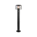 outdoor floor lamp TAHA II 70 with sensor, CCT Switch, switchable IP54, black, lacquered 
