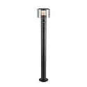 outdoor floor lamp TAHA II 90 with sensor, CCT Switch, switchable IP54, black, lacquered 