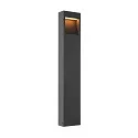 outdoor floor lamp QUAD PRO 90 square, DALI controllable, impact resistant, sea-air resistant IP65, anthracite dimmable