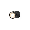 SLV Luminaria de pared y techo KALU 2.0 SINGLE PHASE de 1 llama, UGR < 19, giro cardánico IP20, negro regulable
