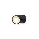 SLV Luminaria de pared y techo KALU 2.0 SINGLE PHASE de 1 llama, UGR < 19, giro cardánico IP20, negro regulable