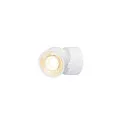 SLV Luminaria de pared y techo KALU 2.0 SINGLE PHASE de 1 llama, UGR < 19, giro cardánico IP20, blanco regulable