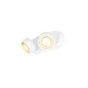 SLV Luminaria de pared y techo KALU 2.0 DOUBLE PHASE de 2 llamas, UGR < 19, giro cardánico IP20, blanco regulable