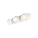 SLV Luminaria de pared y techo KALU 2.0 TRIPLE PHASE de 3 llamas, UGR < 19, giro cardánico IP20, blanco regulable
