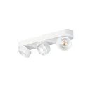 SLV Luminaria de pared y techo KALU 2.0 TRIPLE PHASE de 3 llamas, UGR < 19, giro cardánico IP20, blanco regulable