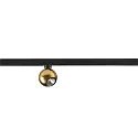 Foco monofásico DYSKO giro cardánico, en forma de bala IP20, brillante, dorado regulable