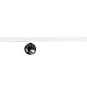 SLV Foco monofásico DYSKO giro cardánico, en forma de bala IP20, brillante, negro regulable