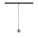 pendant luminaire DYSKO IP20, gold, black dimmable