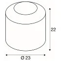 Luminaria de mesa PANTILO cilíndrico E27, cromo regulable