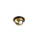 ceiling recessed luminaire DYSKO round IP20, gold, black dimmable