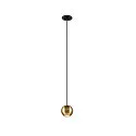 pendant luminaire DYSKO IP20, gold, black dimmable
