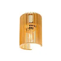 wall luminaire WUD WL cylindrical E27 IP20, natural colour, lacquered dimmable