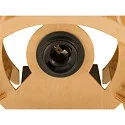 SLV Luminaria de pared WUD WL cilíndrico E27 IP20, color natural, barnizado regulable