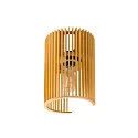 SLV Luminaria de pared WUD WL cilíndrico E27 IP20, color natural, barnizado regulable