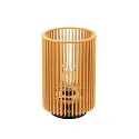 SLV table lamp WUD TL cylindrical E27 IP20, natural colour dimmable