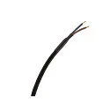 Luminaria colgante FITU PD RIBBED E27 IP20, negro regulable