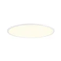 Luminaria de techo PANEL 60 redondo, apto para puestos de trabajo VDU IP20, blanco, barnizado regulable