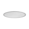 SLV Luminaria de techo PANEL 60 redondo, apto para puestos de trabajo VDU IP20, gris, barnizado regulable