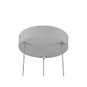 SLV Luminaria colgante PANEL 60 redondo, apto para puestos de trabajo VDU IP20, gris regulable