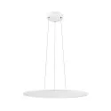SLV pendant luminaire PANEL 60 round, suitable for VDU workstation IP20, white dimmable