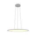 Luminaria colgante PANEL 60 redondo, apto para puestos de trabajo VDU IP20, gris regulable