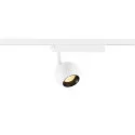 Foco monofásico LIGHT EYE® 2.0 conmutable, giro cardánico, en forma de bala IP20, blanco mate 