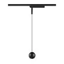 Luminaria colgante de 1 fase LIGHT EYE® 2.0 abajo, conmutable, en forma de bala IP20, negro mate 