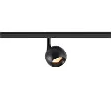 Proyector para raíl LIGHT EYE® 2.0 redondo IP20, negro, barnizado regulable