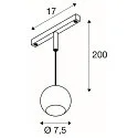 pendant luminaire LIGHT EYE® 2.0 IP20, black dimmable