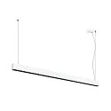 SLV Luminaria colgante GLENOS® PRO IP20, negro, blanco regulable