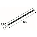 ceiling luminaire GLENOS® PRO UGR < 19, suitable for VDU workstation IP20, black, white, lacquered dimmable