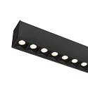 SLV Luminaria de techo GLENOS® PRO UGR < 19, apto para puestos de trabajo VDU IP20, negro, barnizado regulable