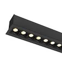 SLV Luminaria de techo GLENOS® PRO UGR < 19, apto para puestos de trabajo VDU IP20, negro, barnizado regulable